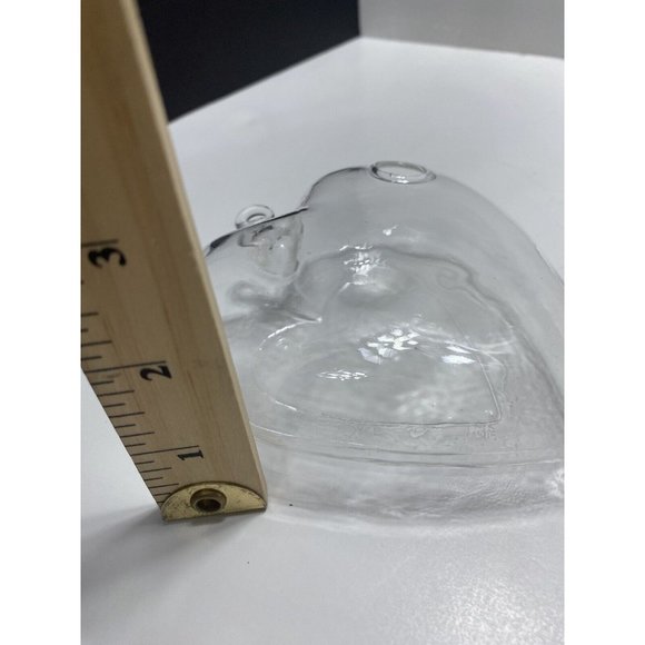 Cute Clear Glass Heart Window Decor, Hanging Plant Holder/ Water Beads - Picture 10 of 16